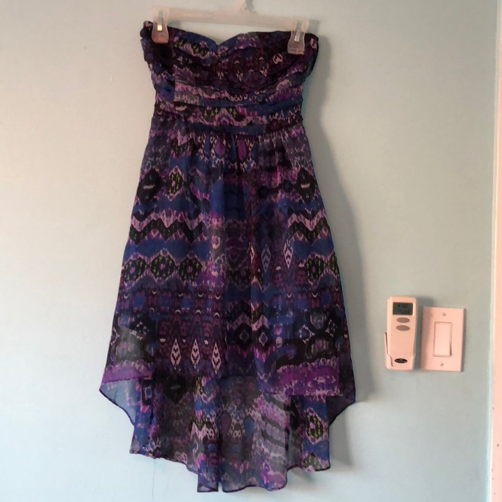 High Low Strapless Dress